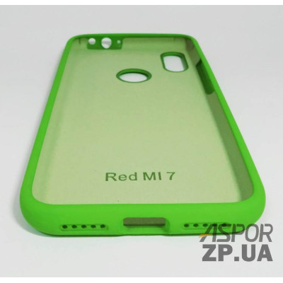 Накладка (з мікрофіброю) Silk Original Full Cover для Xiaomi Redmi 7- №31 зелений
