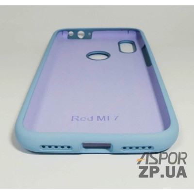 Накладка (з мікрофіброю) Silk Original Full Cover для Xiaomi Redmi 7- №5 Лилак