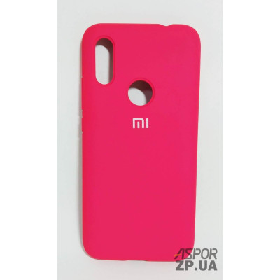 Накладка (з мікрофіброю) Silk Original Full Cover для Xiaomi Redmi 7- №37 яскраво- рожевий