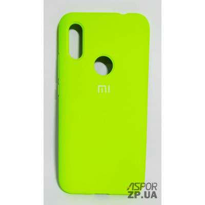 Накладка (з мікрофіброю) Silk Original Full Cover для Xiaomi Redmi 7- №39 яскраво- салатовий