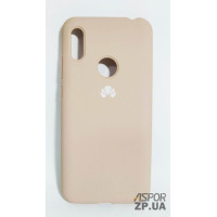 Накладка (з мікрофіброю) Silk Original Full Cover для Huawei Honor 8A/Y6 Prime 2019- №1 пісочно- рожевий