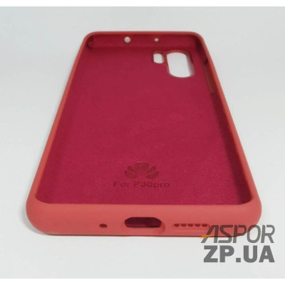 Накладка (з мікрофіброю) Silk Original Full Cover для Huawei P30 Pro- №25 камелія