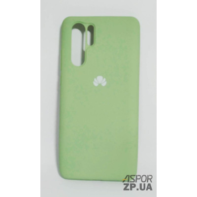 Накладка (з мікрофіброю) Silk Original Full Cover для Huawei P30 Pro- №1 м`ятно- зелений Накладка (з мікрофіброю) Silk Original Full Cover для Huawei P30 Pro- №1 м`ятно- зелений