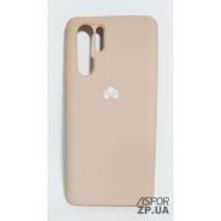 Накладка (з мікрофіброю) Silk Original Full Cover для Huawei P30 Pro- №1 пісочно- рожевий