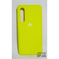 Накладка (з мікрофіброю) Silk Original Full Cover для Huawei P30- №43 яскраво-жовтий
