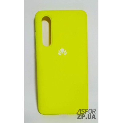 Накладка (з мікрофіброю) Silk Original Full Cover для Huawei P30- №43 яскраво-жовтий Накладка (з мікрофіброю) Silk Original Full Cover для Huawei P30- №43 яскраво-жовтий