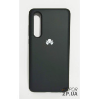 Накладка (з мікрофіброю) Silk Original Full Cover для Huawei P30- №18 чорний