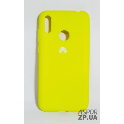 Накладка (з мікрофіброю) Silk Original Full Cover для Huawei Y7 Prime 2019- №43 яскраво-жовтий Накладка (з мікрофіброю) Silk Original Full Cover для Huawei Y7 Prime 2019- №43 яскраво-жовтий