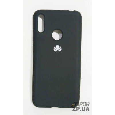 Накладка (з мікрофіброю) Silk Original Full Cover для Huawei Y7 Prime 2019- №18 чорний Накладка (з мікрофіброю) Silk Original Full Cover для Huawei Y7 Prime 2019- №18 чорний