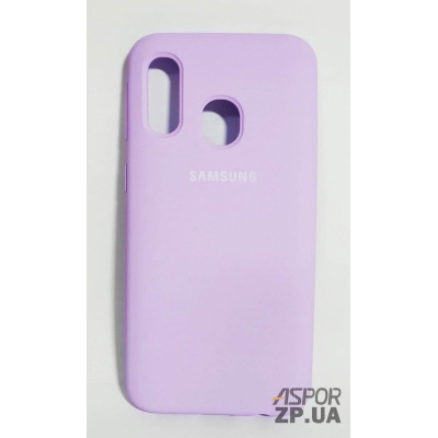 Накладка (з мікрофіброю) Silk Original Full Cover для Samsung A40/A405- №7 лаванда Накладка (з мікрофіброю) Silk Original Full Cover для Samsung A40/A405- №7 лаванда