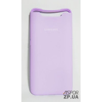 Накладка (з мікрофіброю) Silk Original Full Cover для Samsung A80/A90- №7 лаванда