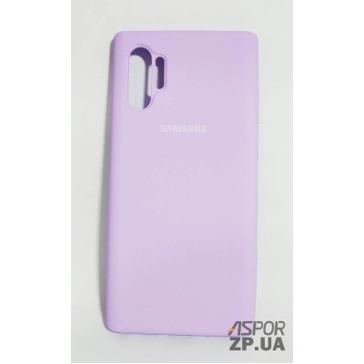 Накладка (з мікрофіброю) Silk Original Full Cover для Samsung Note 10 Pro/Note 10 Plus- №7 лаванда Накладка (з мікрофіброю) Silk Original Full Cover для Samsung Note 10 Pro/Note 10 Plus- №7 лаванда