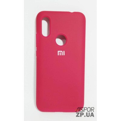 Накладка (з мікрофіброю) Silk Original Full Cover для Xiaomi Redmi 7- №42 рожево- червоний