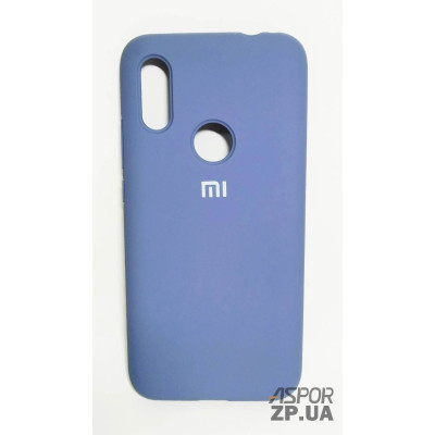 Накладка (з мікрофіброю) Silk Original Full Cover для Xiaomi Redmi 7- №20 синій кобальт