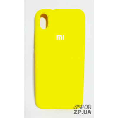Накладка (з мікрофіброю) Silk Original Full Cover для Xiaomi Redmi 7A- №4 жовтий
