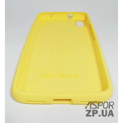 Накладка (з мікрофіброю) Silk Original Full Cover для Xiaomi Redmi 7A- №4 жовтий