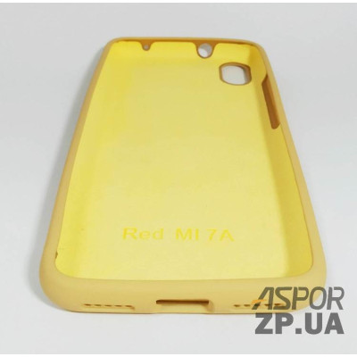 Накладка (з мікрофіброю) Silk Original Full Cover для Xiaomi Redmi 7A- №28 золотий