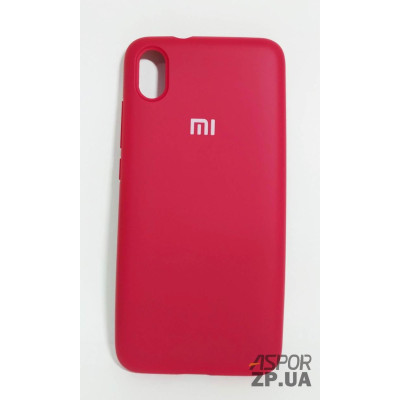 Накладка (з мікрофіброю) Silk Original Full Cover для Xiaomi Redmi 7A- №42 рожево- червоний