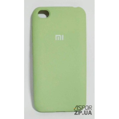 Накладка (з мікрофіброю) Silk Original Full Cover для Xiaomi Redmi Go- №1 м`ятно- зелений