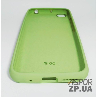 Накладка (з мікрофіброю) Silk Original Full Cover для Xiaomi Redmi Go- №1 м`ятно- зелений