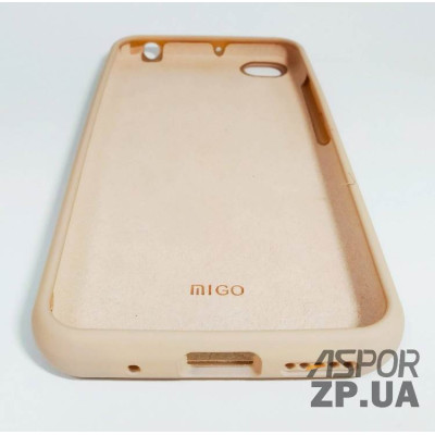 Накладка (з мікрофіброю) Silk Original Full Cover для Xiaomi Redmi Go- №1 пісочно- рожевий