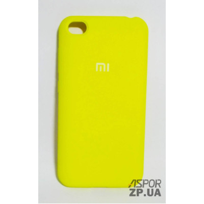 Накладка (з мікрофіброю) Silk Original Full Cover для Xiaomi Redmi Go- №43 яскраво-жовтий