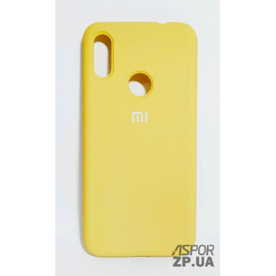 Накладка (з мікрофіброю) Silk Original Full Cover для Xiaomi Redmi Note 7 Pro- №28 золотий