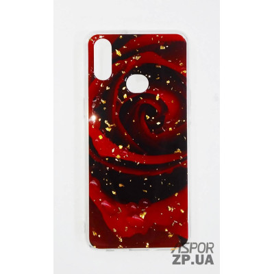Накладка прозора з малюнком для Samsung A10S/A107- Червона троянда Накладка прозора з малюнком для Samsung A10S/A107- Червона троянда