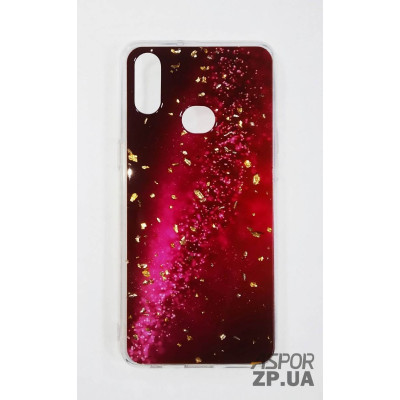 Накладка прозора з малюнком для Samsung A10S/A107- Малинова галактика Накладка прозора з малюнком для Samsung A10S/A107- Малинова галактика
