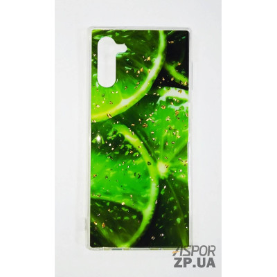 Накладка прозора з малюнком для Samsung Note 10- Лайм Накладка прозора з малюнком для Samsung Note 10- Лайм