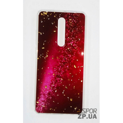 Накладка прозора з малюнком для Xiaomi Mi 9T- Малинова галактика