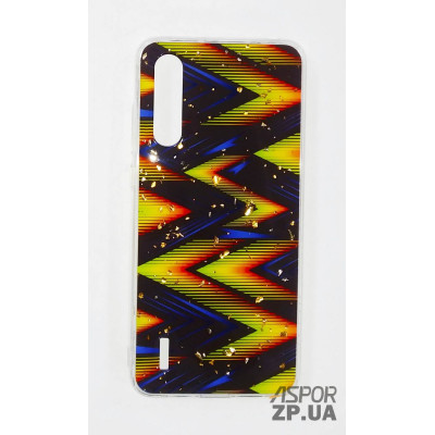 Накладка прозора з малюнком для Xiaomi Mi A3/CC9e- Блискавка жовта