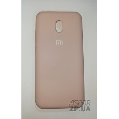 Накладка (з мікрофіброю) Silk Original Full Cover для Xiaomi Redmi 8А- рожевий