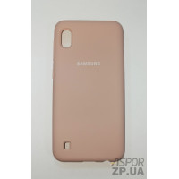 Накладка (з мікрофіброю) Silk Original Full Cover для Samsung A10/A105- рожевий пісок