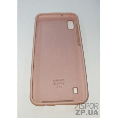 Накладка (з мікрофіброю) Silk Original Full Cover для Samsung A10/A105- рожевий пісок