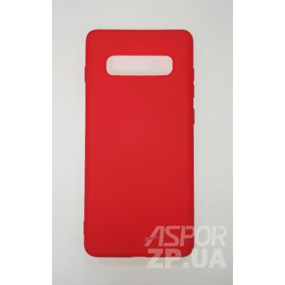 Накладка SMTT Soft Touch для Samsung S10 Plus- червоний Накладка SMTT Soft Touch для Samsung S10 Plus- червоний
