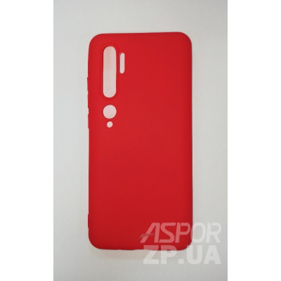 Накладка SMTT Soft Touch для Xiaomi Mi Note 10/Mi Note 10 Pro- червоний Накладка SMTT Soft Touch для Xiaomi Mi Note 10/Mi Note 10 Pro- червоний