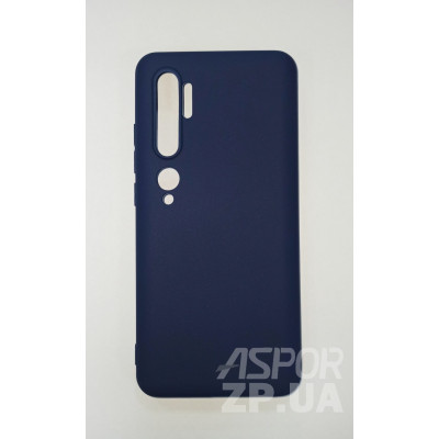 Накладка SMTT Soft Touch для Xiaomi Mi Note 10/Mi Note 10 Pro- синій Накладка SMTT Soft Touch для Xiaomi Mi Note 10/Mi Note 10 Pro- синій