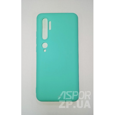 Накладка SMTT Soft Touch для Xiaomi Mi Note 10- бірюзовий Накладка SMTT Soft Touch для Xiaomi Mi Note 10- бірюзовий