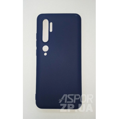 Накладка SMTT Soft Touch для Xiaomi Mi Note 10- синій Накладка SMTT Soft Touch для Xiaomi Mi Note 10- синій