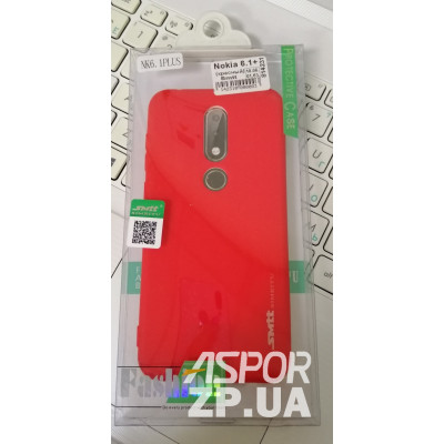 Накладка гумова SMTT для Nokia 6.1 Plus- червоний Накладка гумова SMTT для Nokia 6.1 Plus- червоний