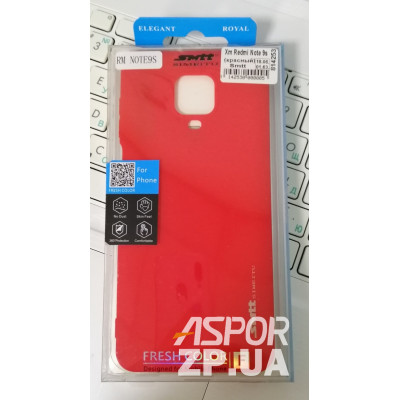 Накладка гумова SMTT для Xiaomi Redmi Note 9s/Note 9 Pro- червоний Накладка гумова SMTT для Xiaomi Redmi Note 9s/Note 9 Pro- червоний