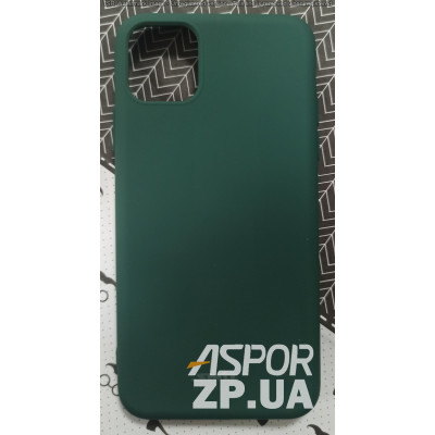 Накладка (з мікрофіброю) Silk SMTT для iPhone 11 Pro Max- темно- зелений