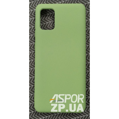 Накладка (з мікрофіброю) Silk SMTT для Samsung A31/A315- зелений