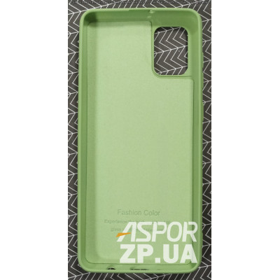 Накладка (з мікрофіброю) Silk SMTT для Samsung A31/A315- зелений