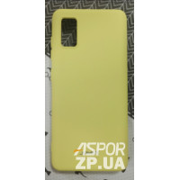 Накладка (з мікрофіброю) Silk SMTT для Samsung A41/A415- жовтий