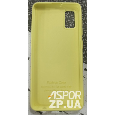 Накладка (з мікрофіброю) Silk SMTT для Samsung A41/A415- жовтий