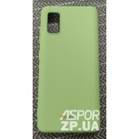 Накладка (з мікрофіброю) Silk SMTT для Samsung A41/A415- зелений