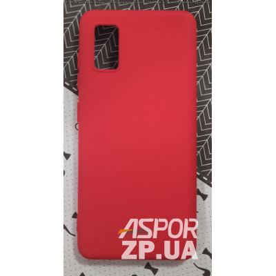 Накладка (з мікрофіброю) Silk SMTT для Samsung A41/A415- червоний