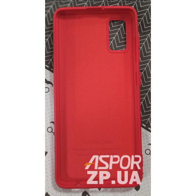 Накладка (з мікрофіброю) Silk SMTT для Samsung A41/A415- червоний